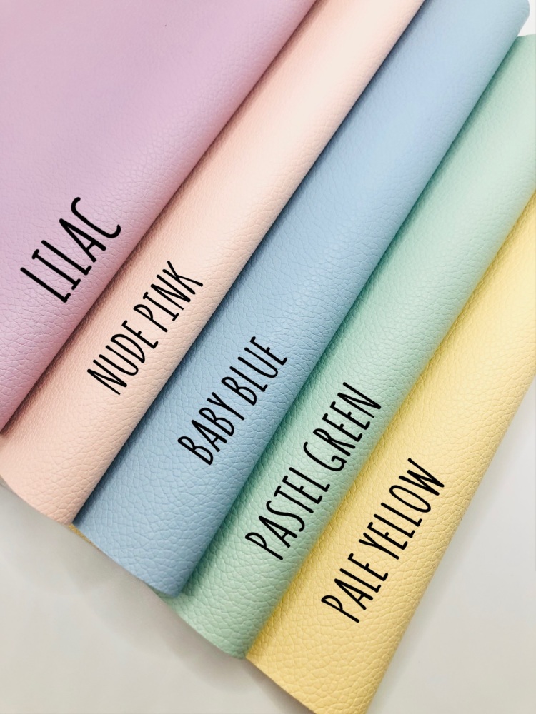 Pastel Spring Litchi soft backed fabric