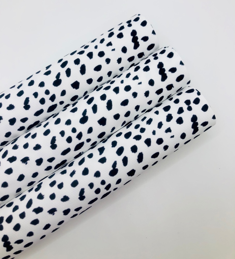 1014 - Dalmatian print printed canvas fabric