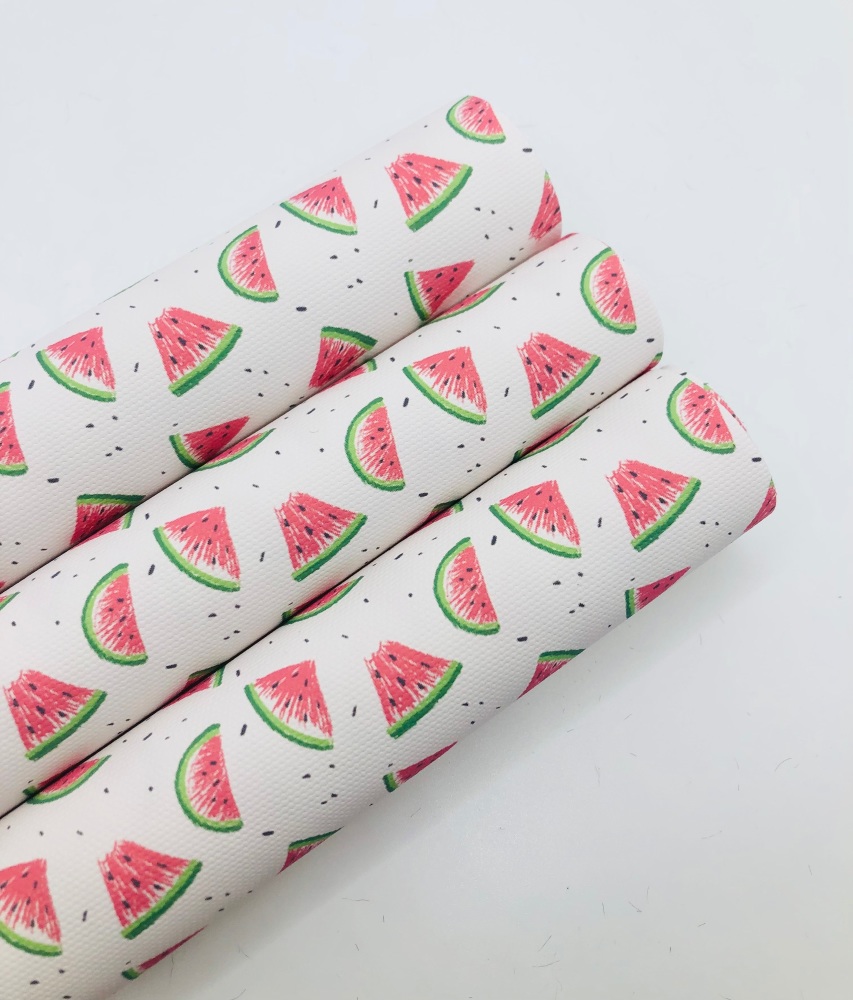 1075 - Watermelon slices collage printed canvas sheet