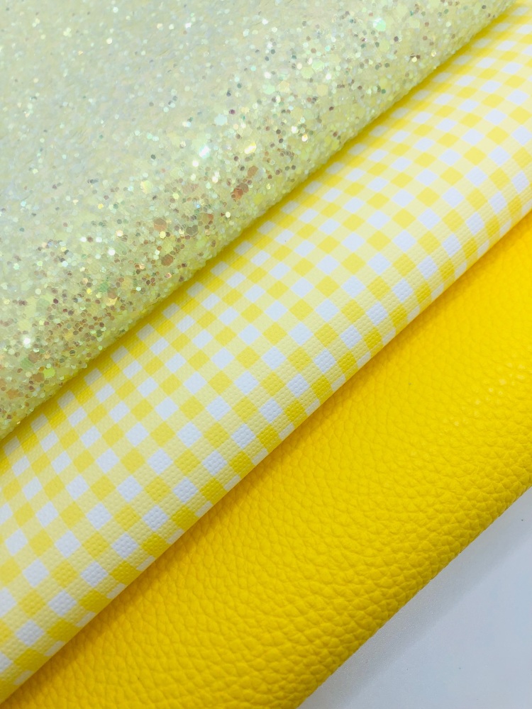 Yellow Gingham School Bundle