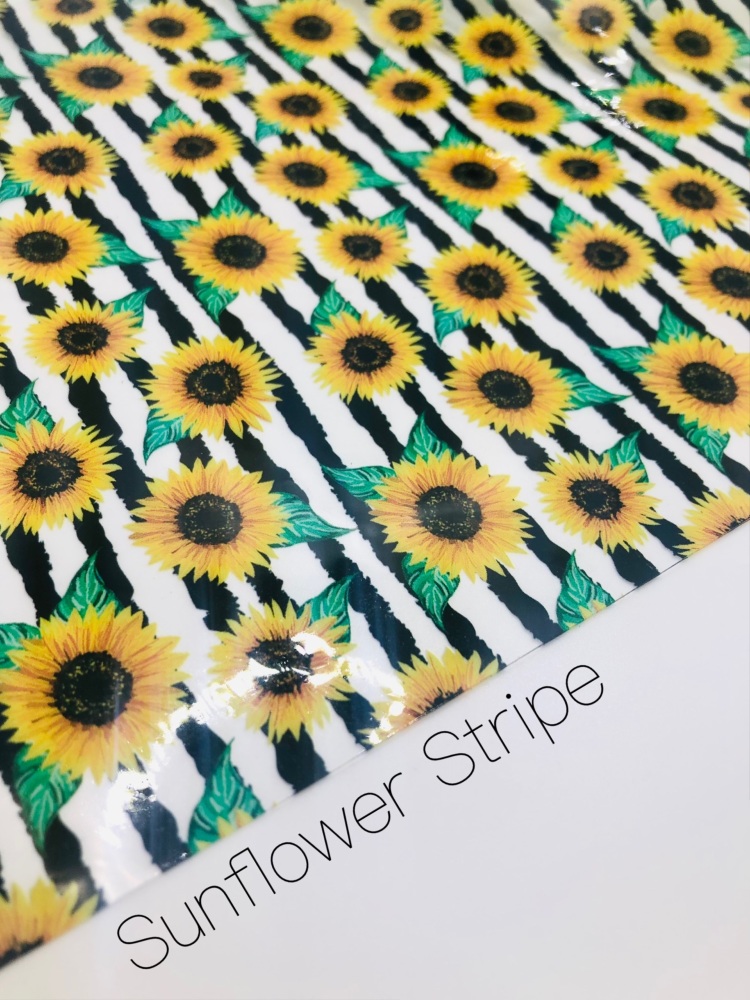 Sunflower Stripe Transparent jelly fabric