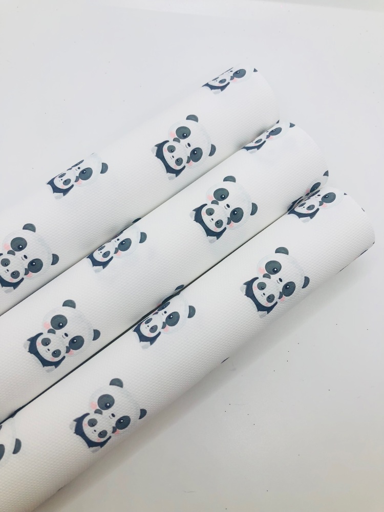 1137 - Panda Mum and me printed canvas sheet