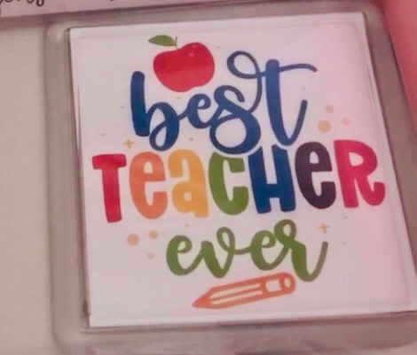 Rainbow Teacher Coaster / Place mat