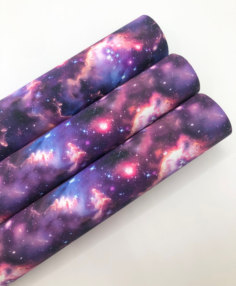 1418 - Outer Space galaxy Printed canvas sheet