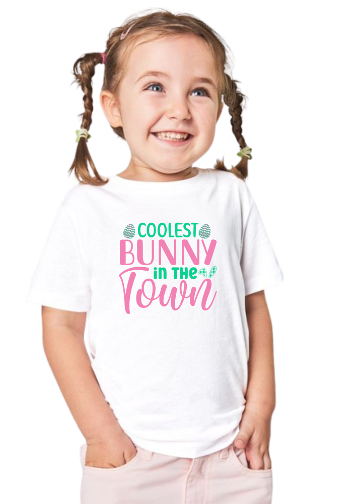 Coolest Bunny in town easter printed sublimation transfer
