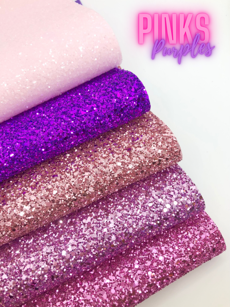 Pinks Purples A5 Luxury glitter bundle