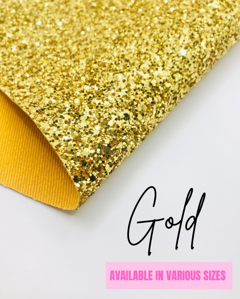 Luxury - Plain Gold Chunky Glitter