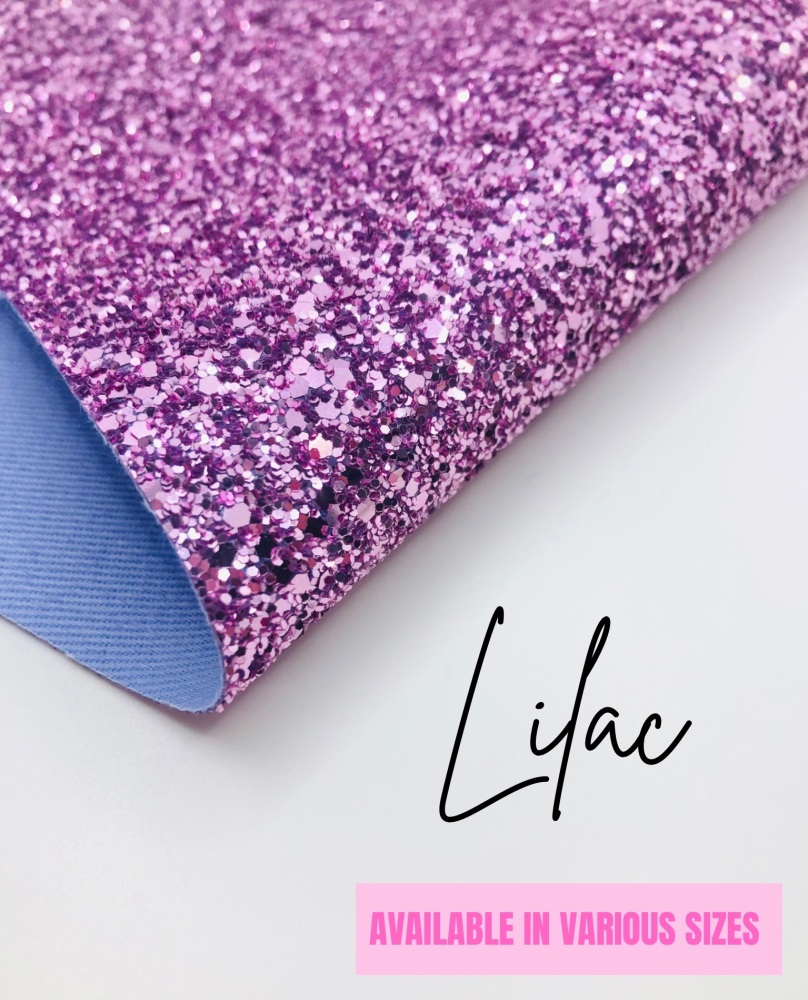 Luxury - Plain Lilac Chunky Glitter