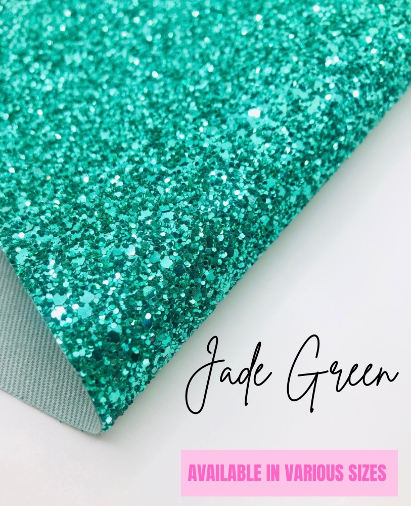 Luxury - Plain Turquoise jade green Chunky Glitter