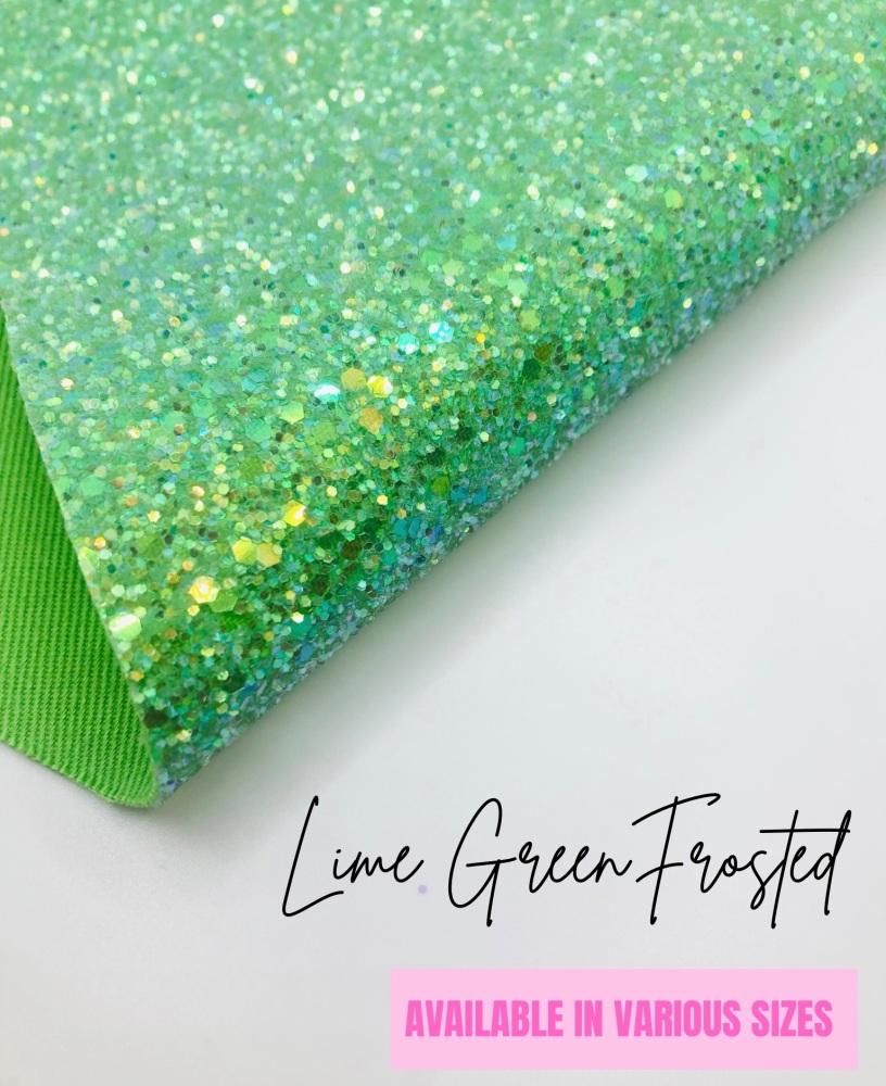 LUXURY - Lime Green Frosted Chunky Glitter
