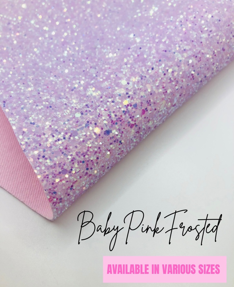 LUXURY - Baby Pink Frosted Chunky Glitter