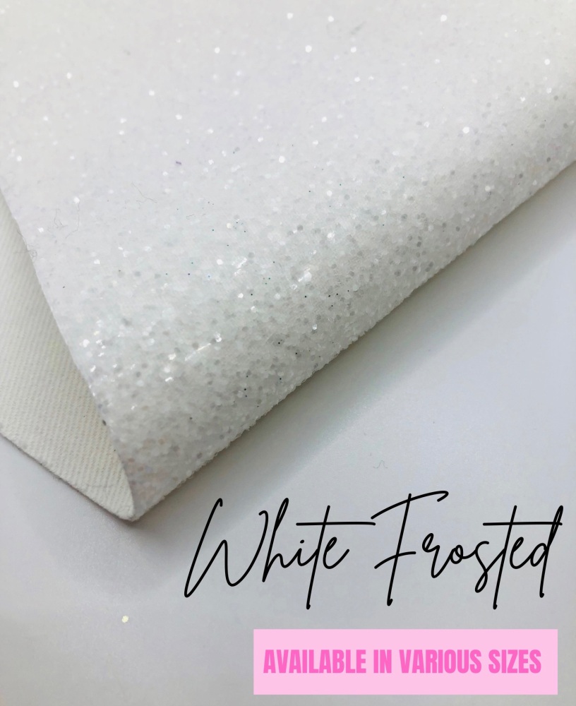 LUXURY - White Frosted Chunky Glitter