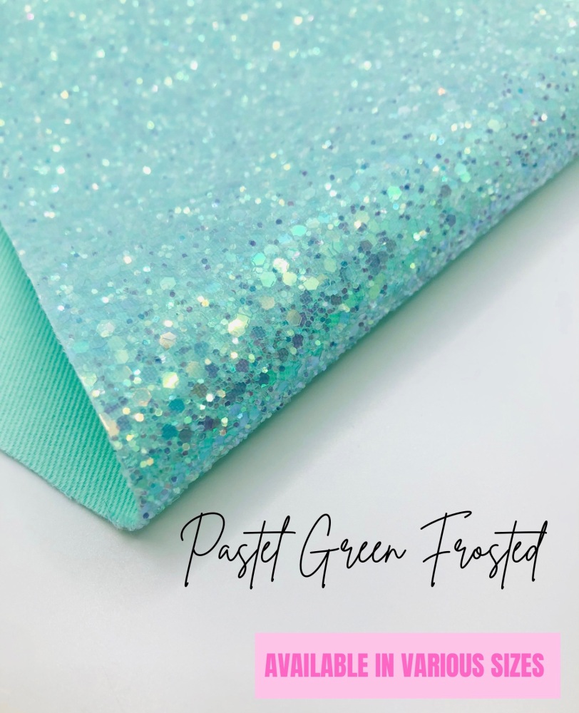 LUXURY - Pastel Green Frosted Chunky Glitter