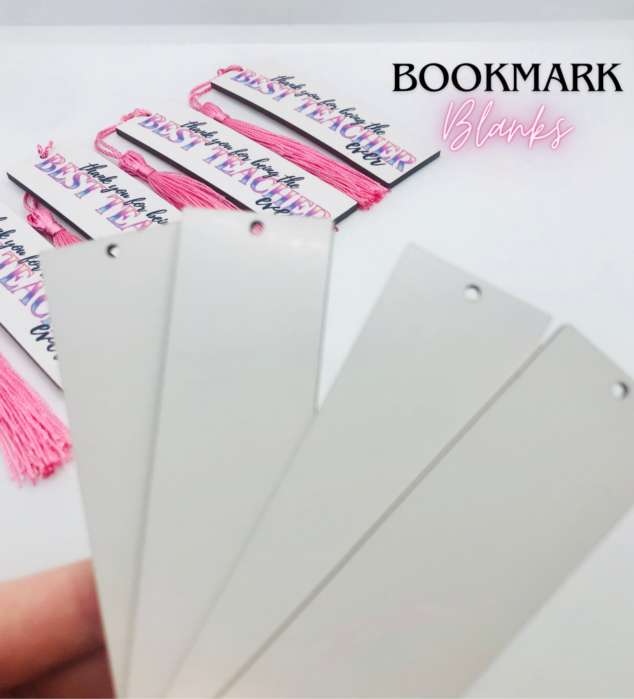Mini Sublimation Blank Rectangle Bookmark with hole