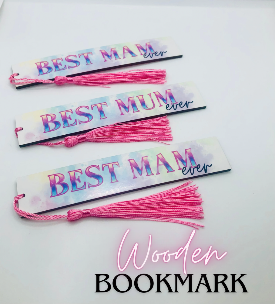 Best Mam / Mom Bookmark with tassel