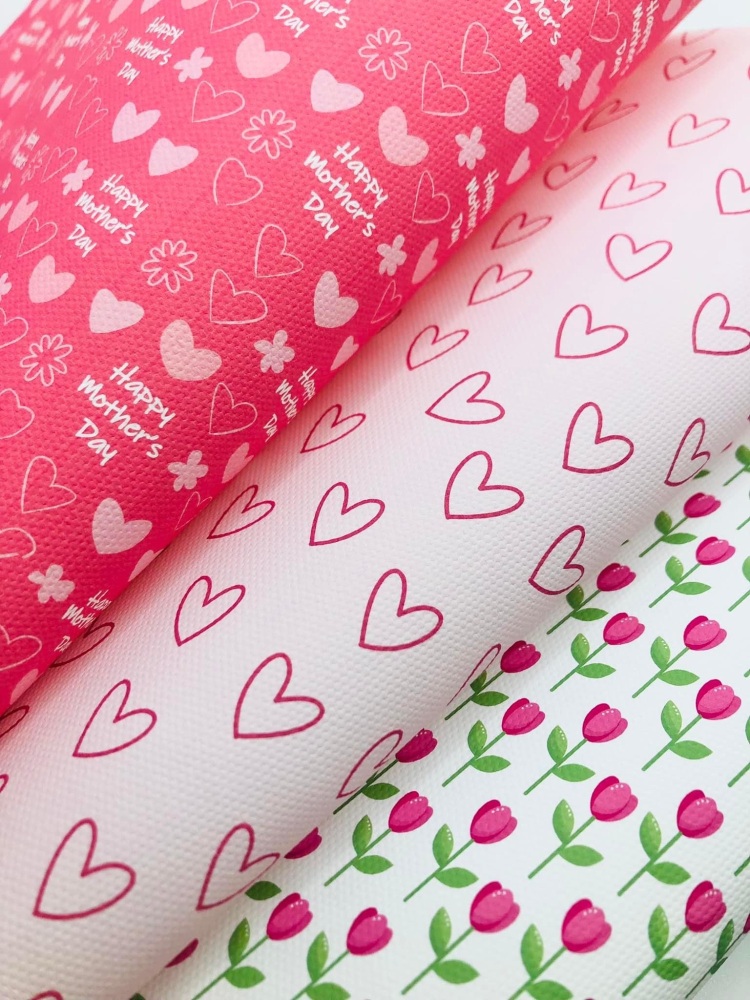Happy mothers day tulip printed Fabric Friday Bundle