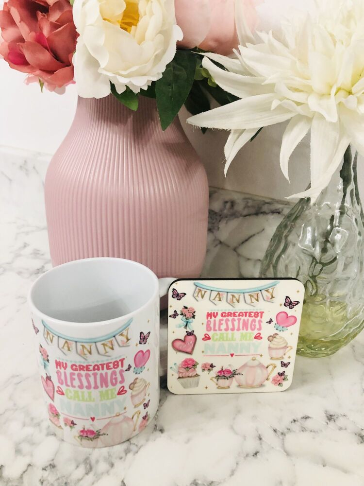 Nanny Personalised printed mothers day gift printed 11oz Mug