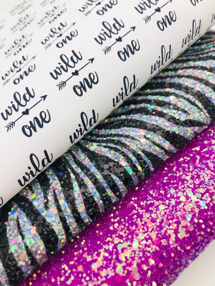 Wild one luxury chunky glitter Fabric Fiver Friday Bundle