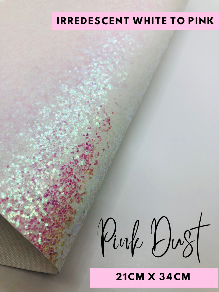 Pink dust chunky glitter a4
