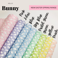 1183 - Mini Cute Easter Bunny Rabbit repeated pattern printed canvas sheet