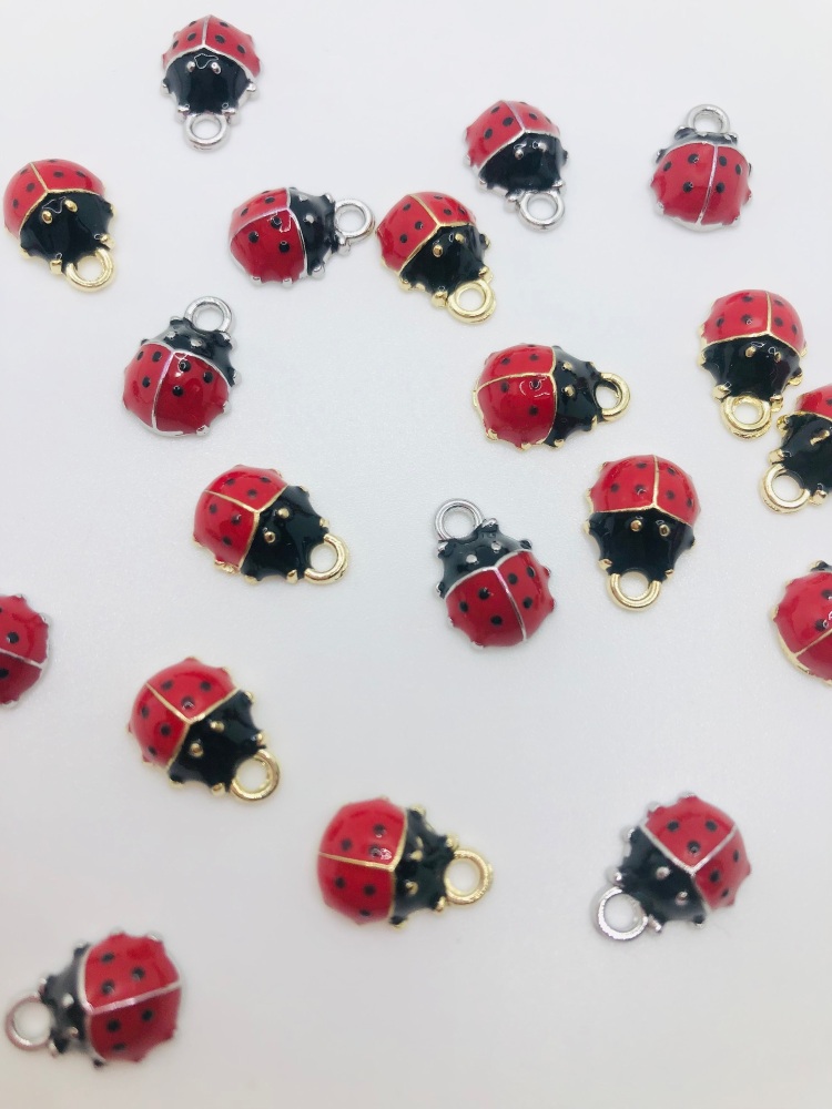 Ladybird Lady bug charm embellishment
