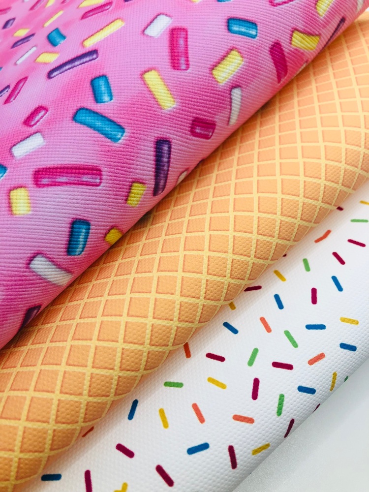 Ice cream sprinkles inspired printed canvas sheet Bundle