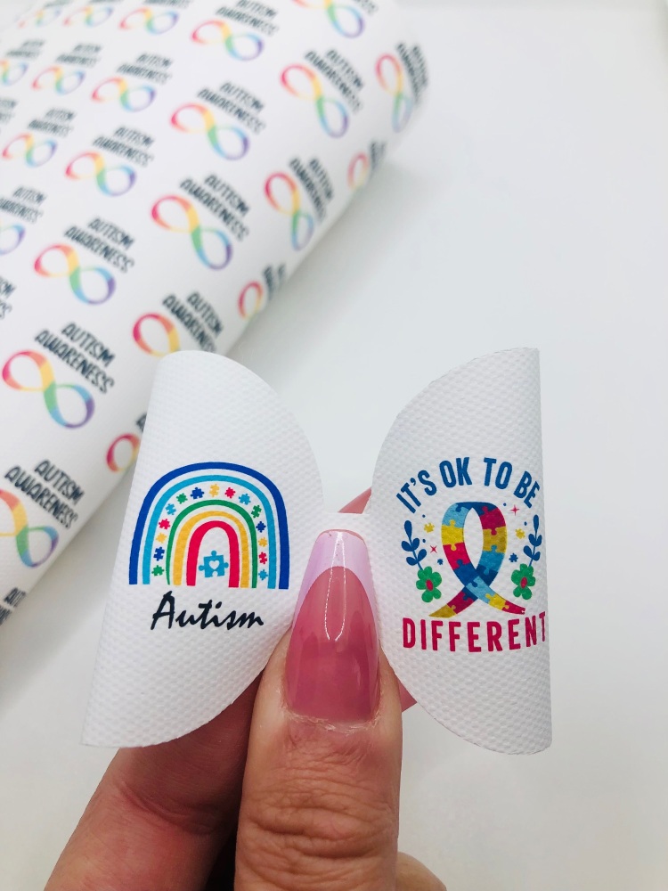 Its ok to be different - Autism awareness printed canvas pre cut loop
