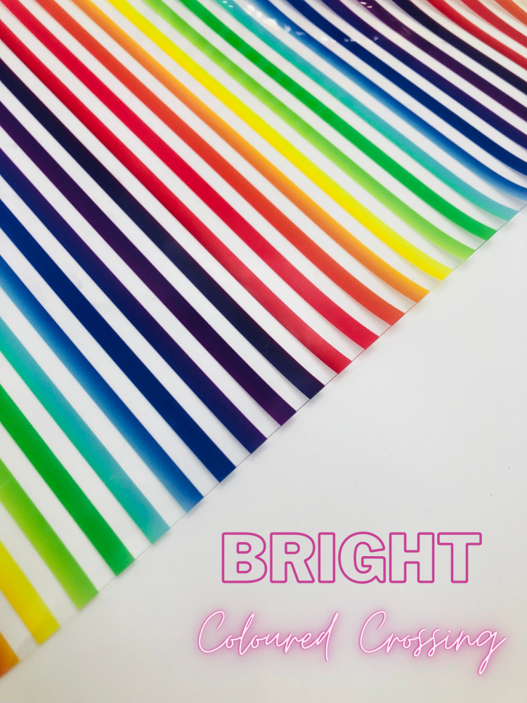 Bright coloured crossing printed transparent jelly fabric