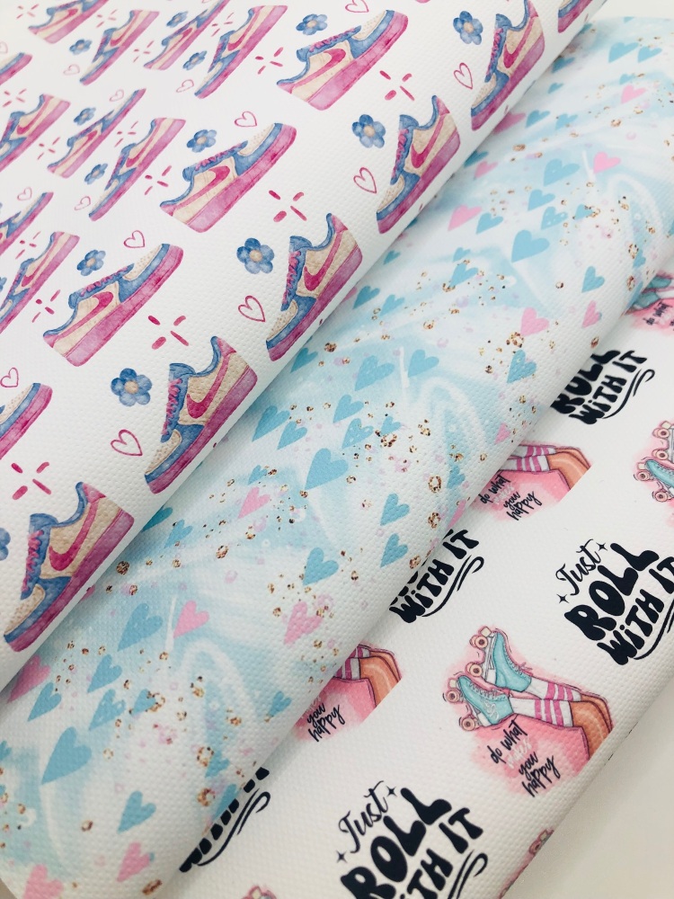 Just roll with it roller skate trainer Fabric Friday Bundle