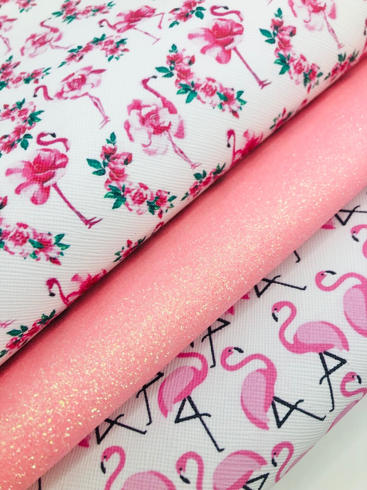 Flamingo leatherette pink glitter fiver friday bundle