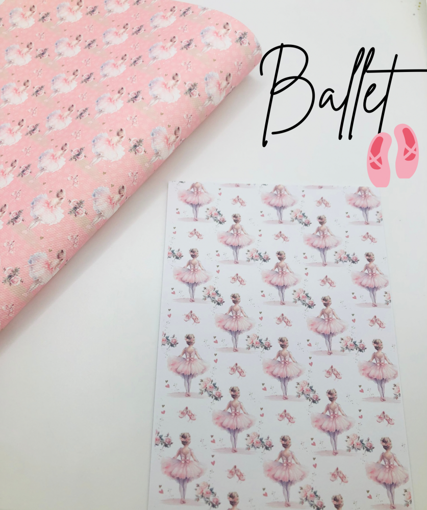 Watercolour ballerina printed bow card (PACK OF 10)