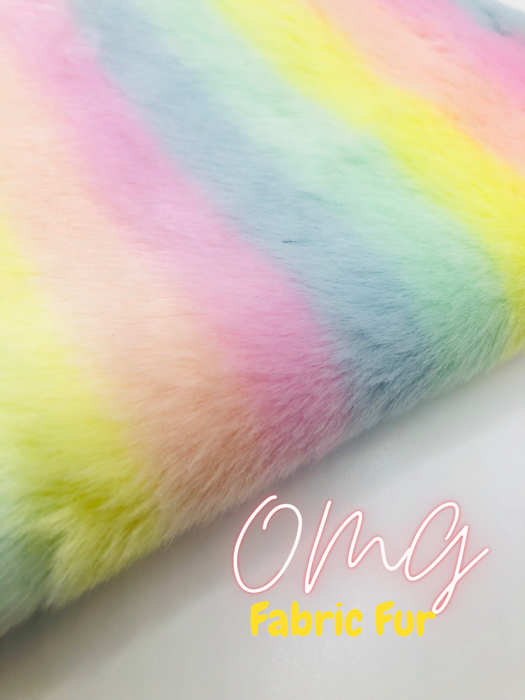 A5 LIMITED EDITION OMG RAINBOW FUR LUXURY FABRIC COLLECTION