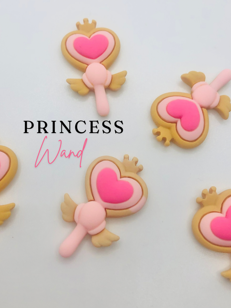 3D Princess Wand embellishment resin flatback embellishment