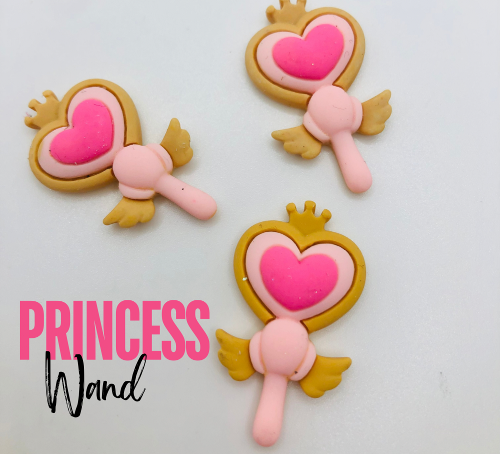 Pink Fairy Wand embellishment resin flatback embellishment