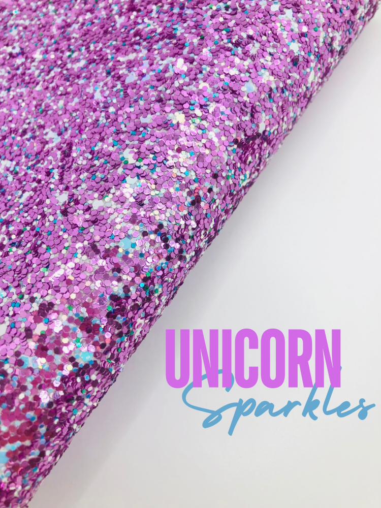 Unicorn sparkles chunky glitter