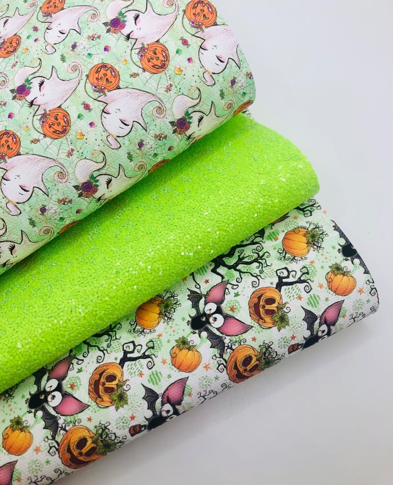 Halloween Green Ghost & Bat Fiver Friday Bundle