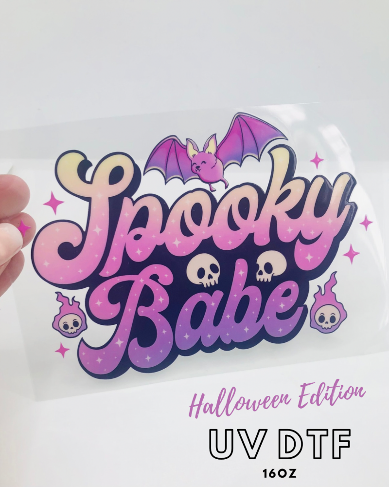 SPOOKY BABE 16OZ + UV DTF TRANSFER