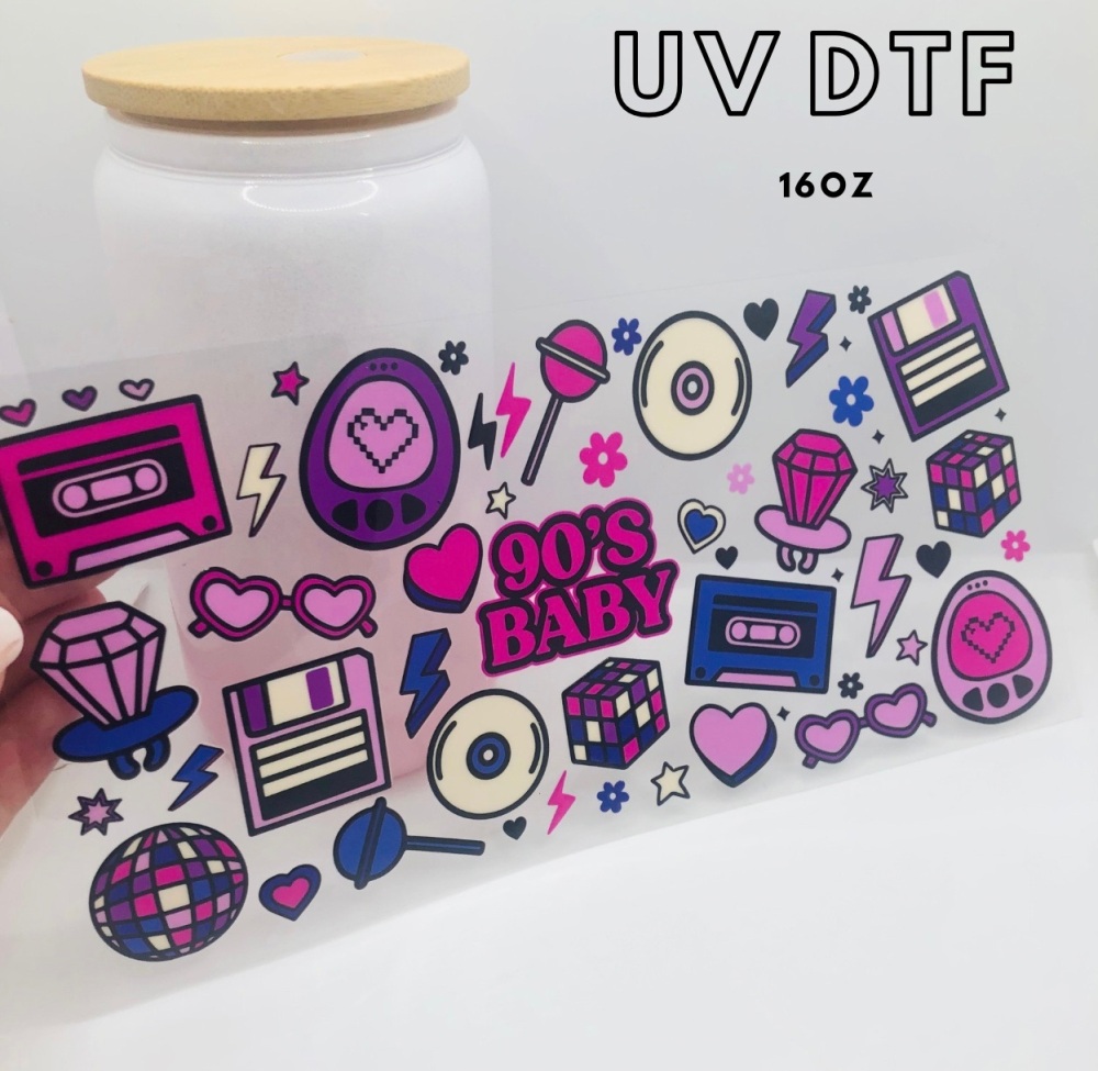 90s BABY 16OZ + UV DTF TRANSFER