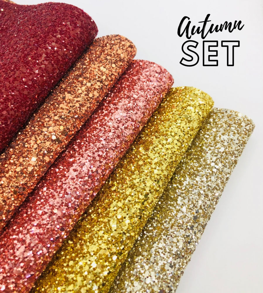 Autumn Set A5 Luxury chunky glitter bundle