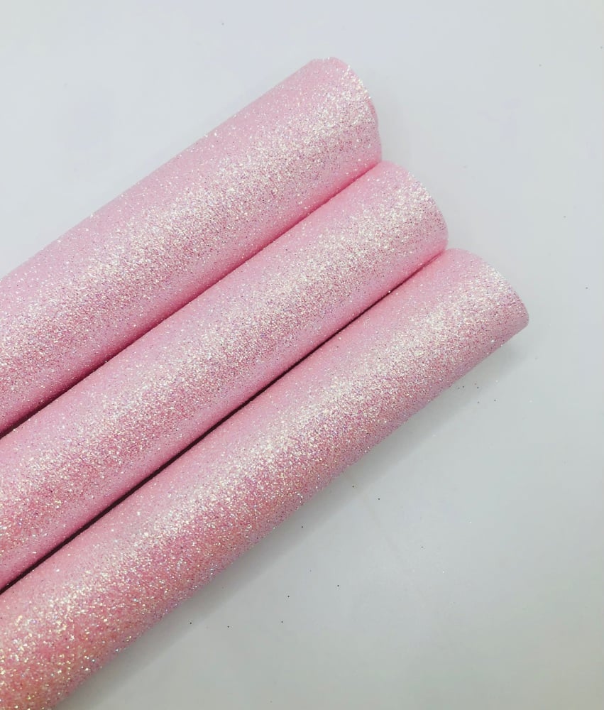 FINE LUXURY - Pink Iris Glitter Fabric