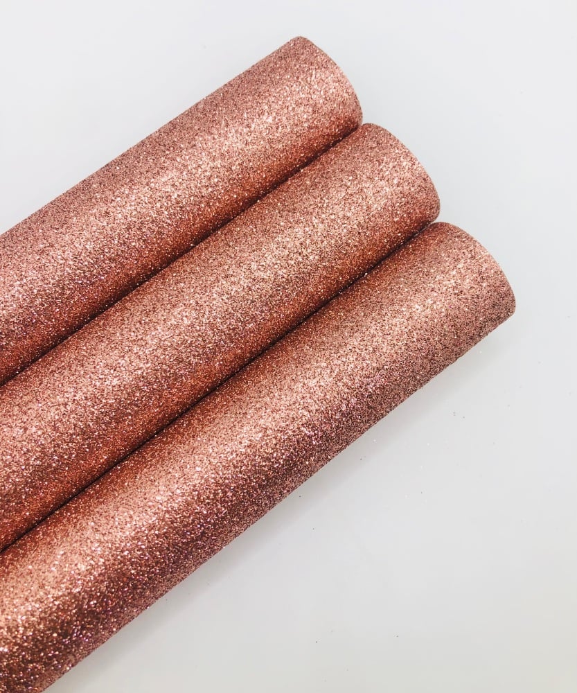 LUXURY - Rose Gold Fine Glitter Fabric