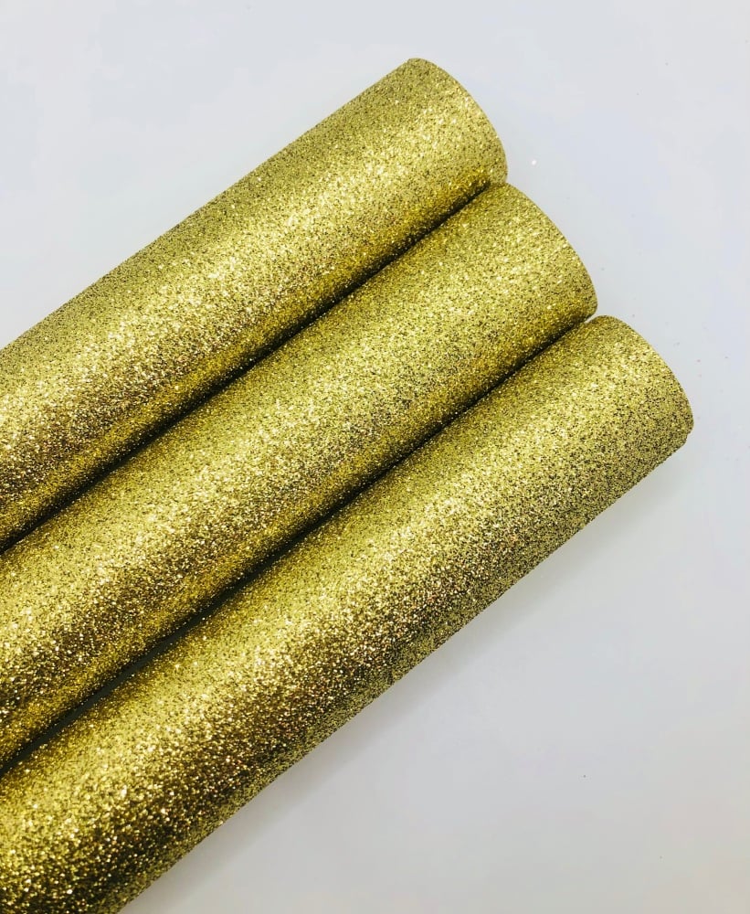 LUXURY - Gold Fine Glitter Fabric