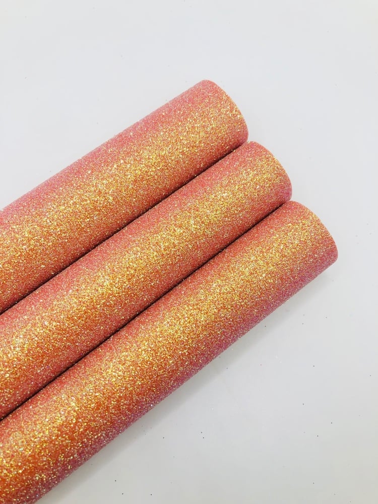 LUXURY - Orange Fine Glitter Fabric