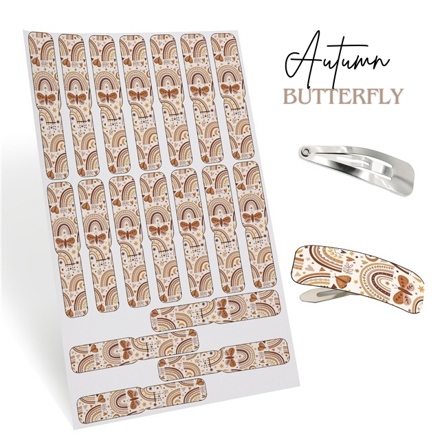 AUTUMN BUTTERFLY - CUT OUT LEATHERETTE CLIP COVER SHEET