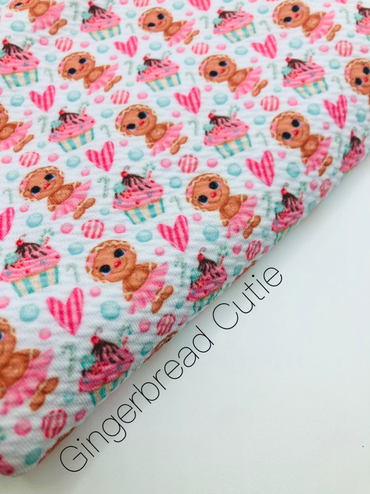 Christmas Gingerbread Cutie Bullet Fabric