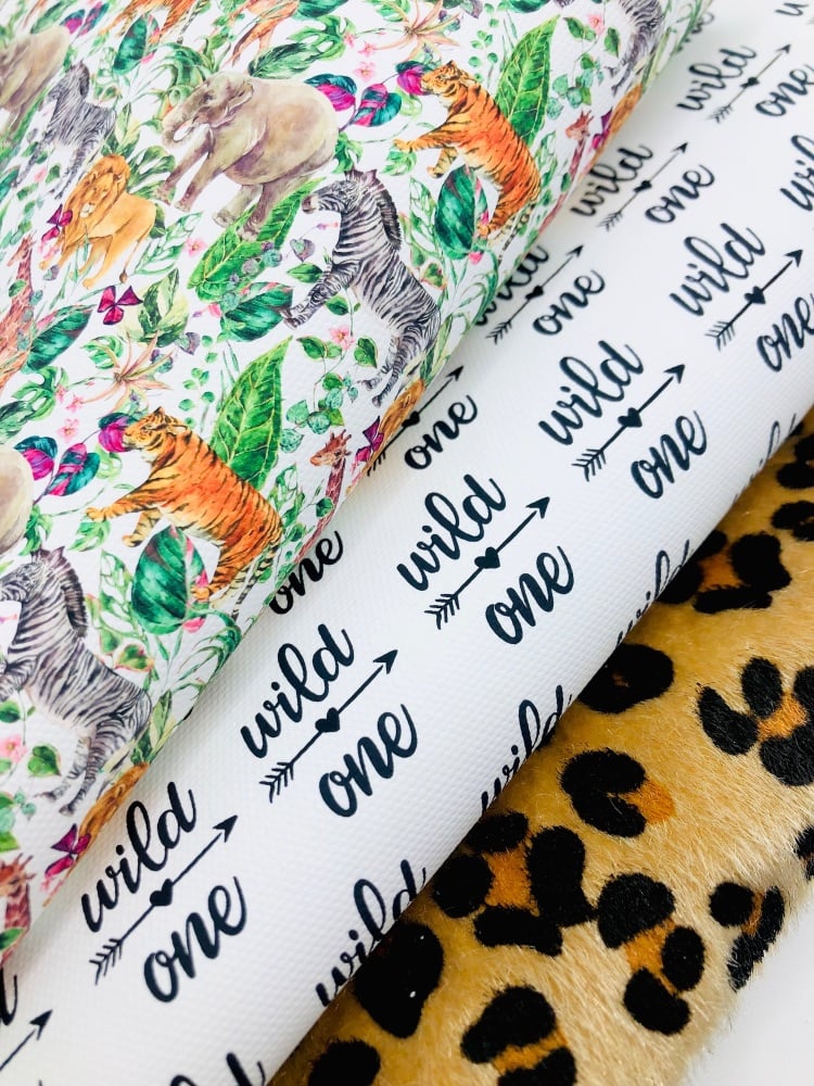 Wild one animal print printed fiver friday bundle