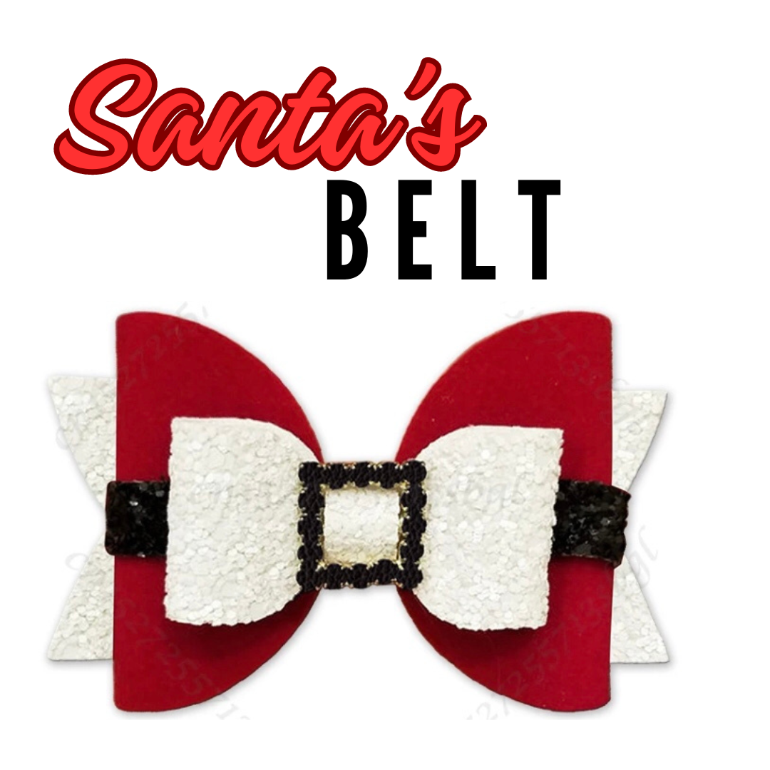 The Christmas Santa Belt Bow Cutting Die 3.5"