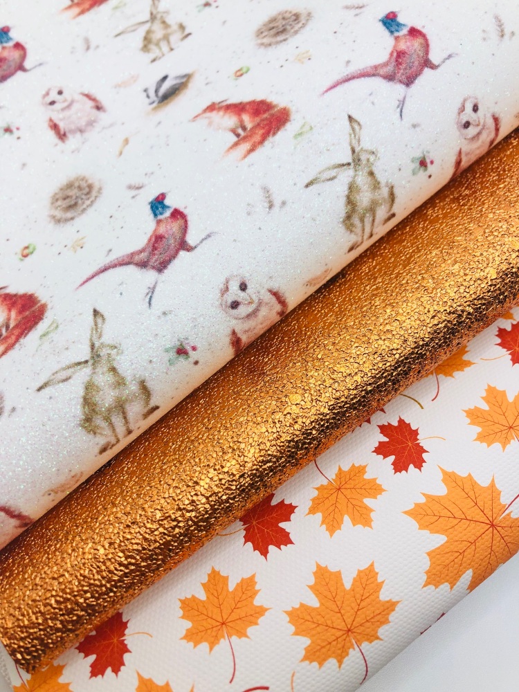 Autumn Animals printed fiver friday bundle