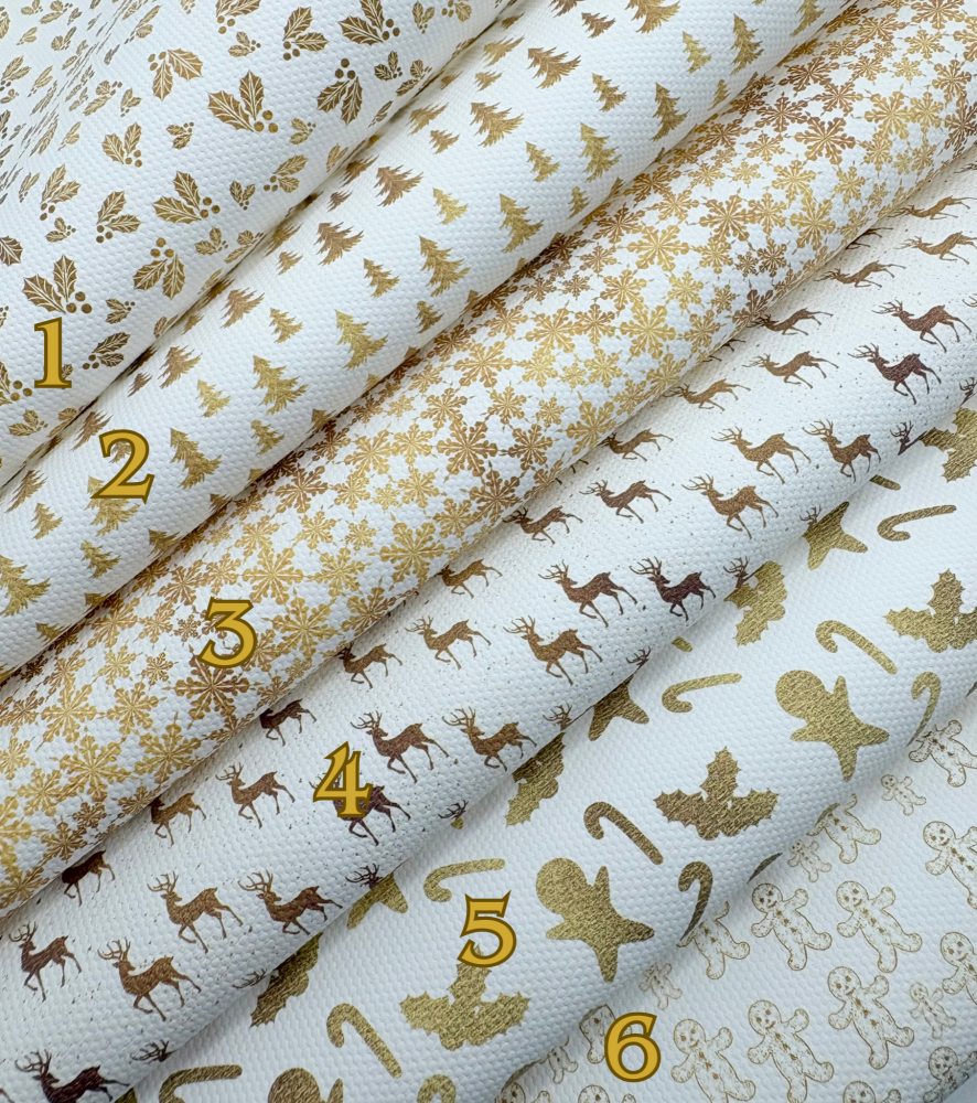 GOLDEN CHRISTMAS PRINTED FABRICS TENNER TUESDAY