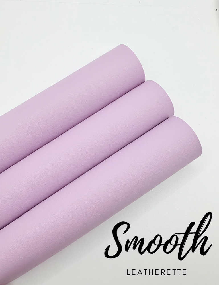 Smooth Plain lilac synthetic leathers